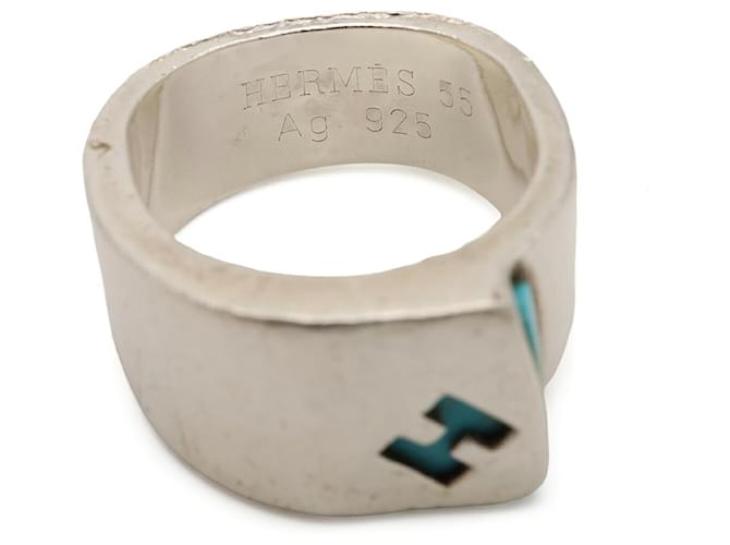 Hermès Hermes Candy Ring in Silber und Blau - Ansicht 6
