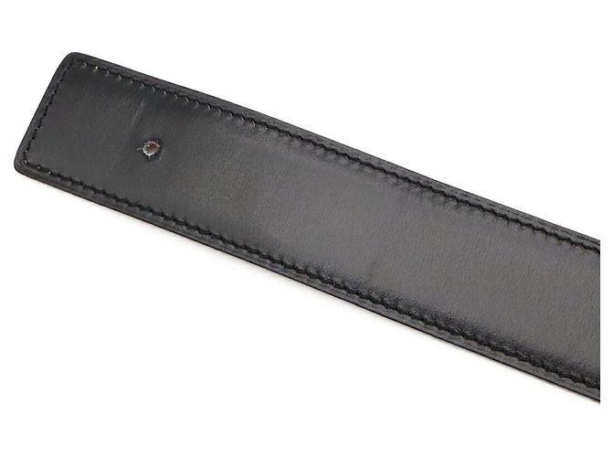Hermès Cinturón reversible HERMES Chaine d'Ancre Castaño Negro - vista 6