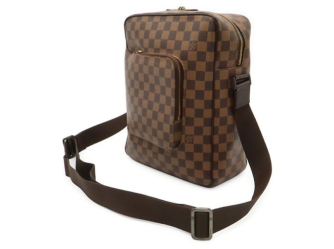 Bolso de hombro Louis Vuitton Damier Olaf MM Castaño - vista 3