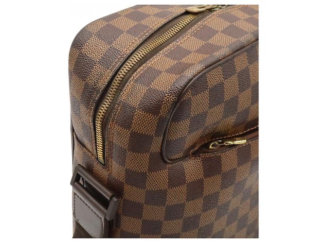 Bolso de hombro Louis Vuitton Damier Olaf MM Castaño - vista 9