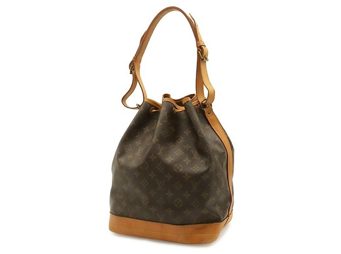 Borsa a Spalla Louis Vuitton Monogram Noe Marrone - vista 3