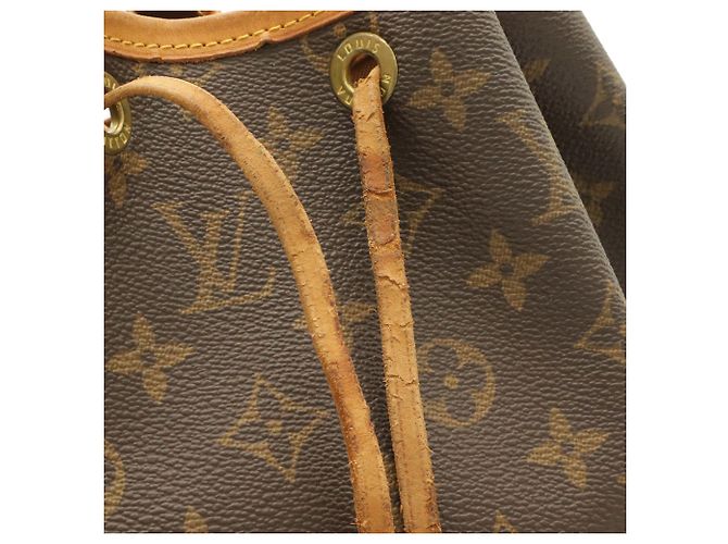 Borsa a Spalla Louis Vuitton Monogram Noe Marrone - vista 7