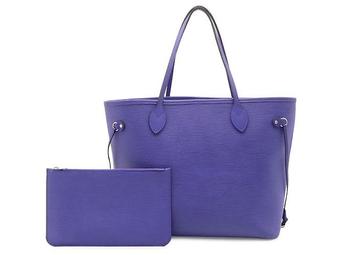 Borsa Tote Louis Vuitton Epi Neverfull MM Viola scuro - vista 2