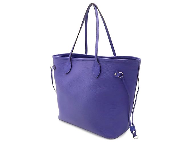 Borsa Tote Louis Vuitton Epi Neverfull MM Viola scuro - vista 3
