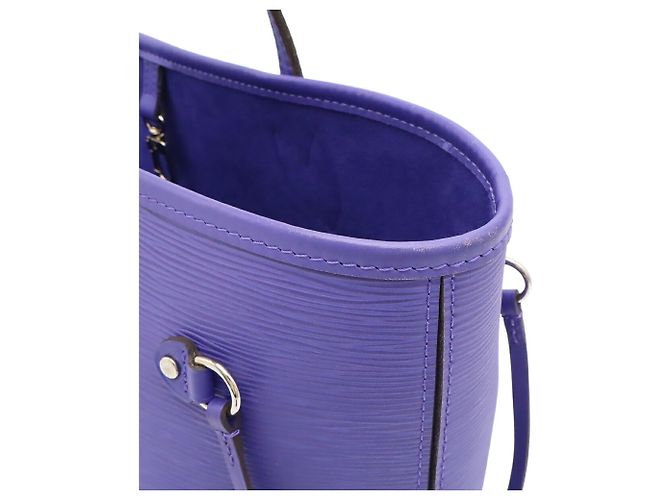 Borsa Tote Louis Vuitton Epi Neverfull MM Viola scuro - vista 6
