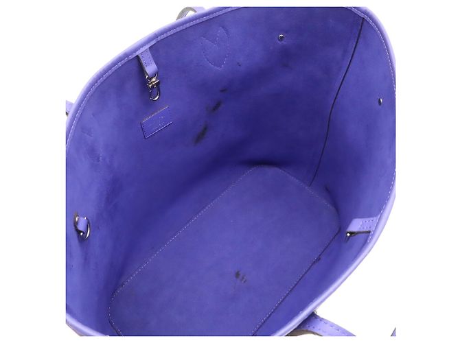 Borsa Tote Louis Vuitton Epi Neverfull MM Viola scuro - vista 7