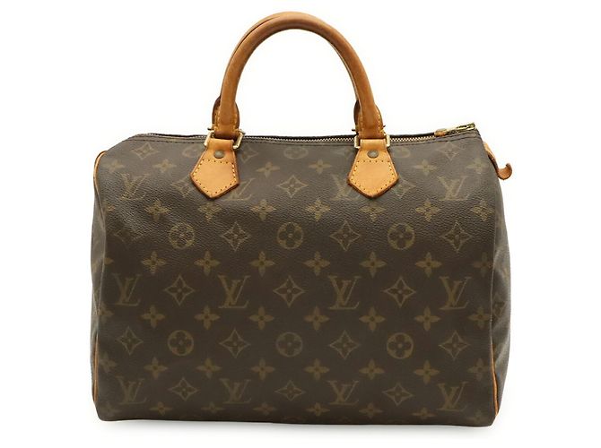 Borsa Louis Vuitton Monogram Speedy 30 Marrone - vista 2