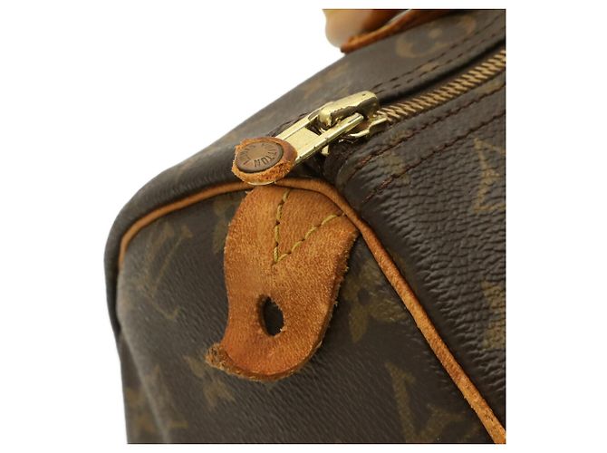 Borsa Louis Vuitton Monogram Speedy 30 Marrone - vista 7