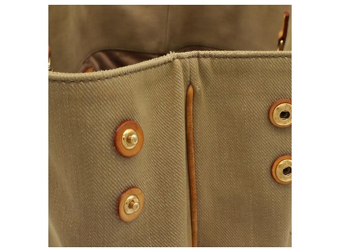 Borsa Tote Louis Vuitton Plan Soleil PM Beige Cachi - vista 6