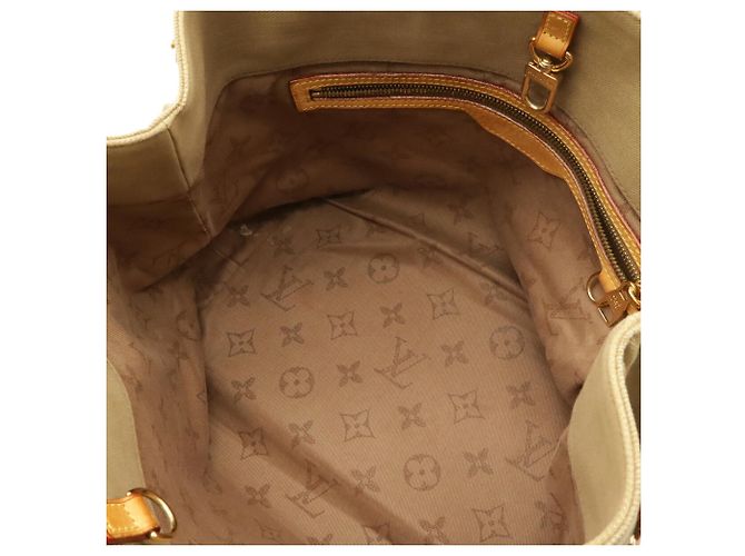 Borsa Tote Louis Vuitton Plan Soleil PM Beige Cachi - vista 7