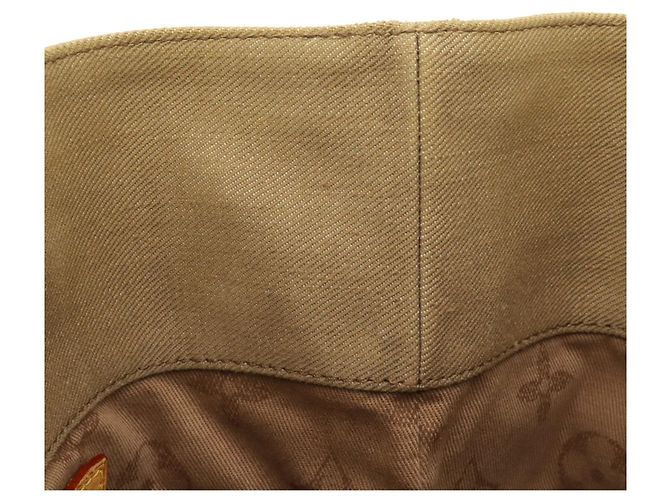 Borsa Tote Louis Vuitton Plan Soleil PM Beige Cachi - vista 9