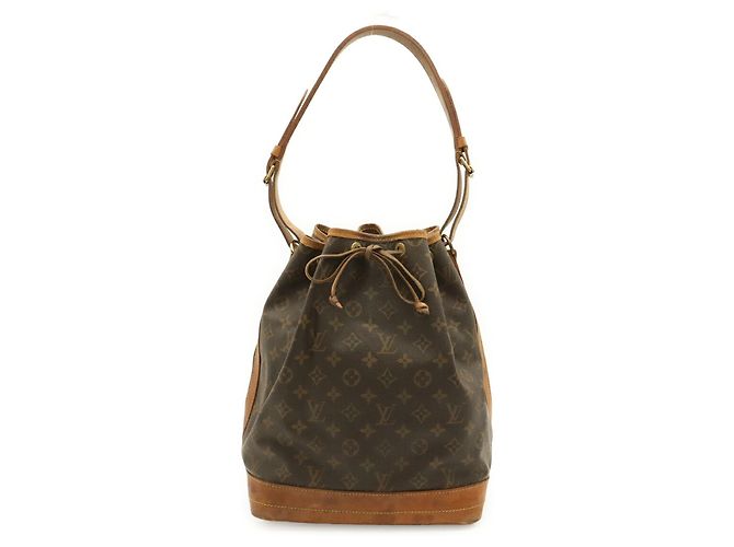 Borsa a Spalla Louis Vuitton Monogram Noe Marrone - vista 2