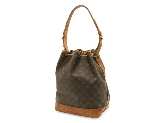 Borsa a Spalla Louis Vuitton Monogram Noe Marrone - vista 3