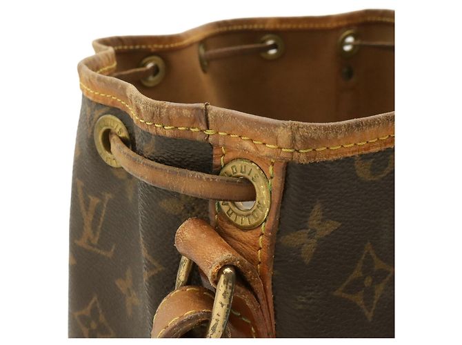 Borsa a Spalla Louis Vuitton Monogram Noe Marrone - vista 6