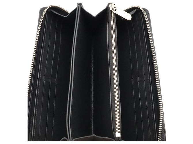 Louis Vuitton Monogram Mahina Zippy Long Wallet Schwarz - Ansicht 6