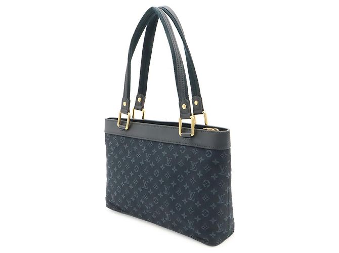 Louis Vuitton Monogram Mini Lucille PM Handbag Blue - view 3