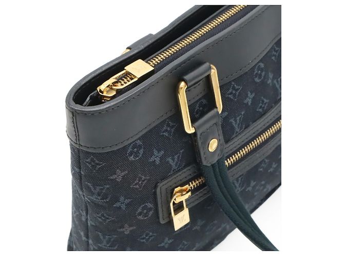 Louis Vuitton Monogram Mini Lucille PM Handbag Blue - view 6