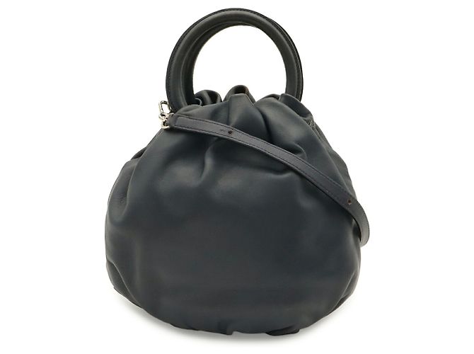 Borsa Loewe Anagram Bounce Blu navy - vista 2