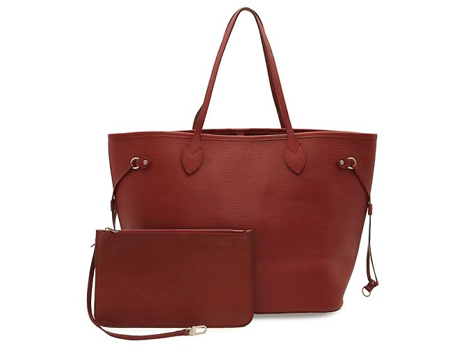 Borsa Tote Louis Vuitton Epi Neverfull MM Fuschia - vista 2