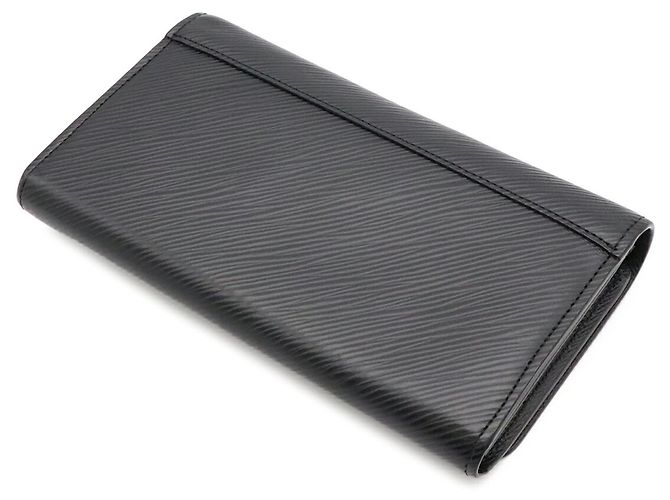 Louis Vuitton Epi Bi-Fold Long Wallet Schwarz - Ansicht 3