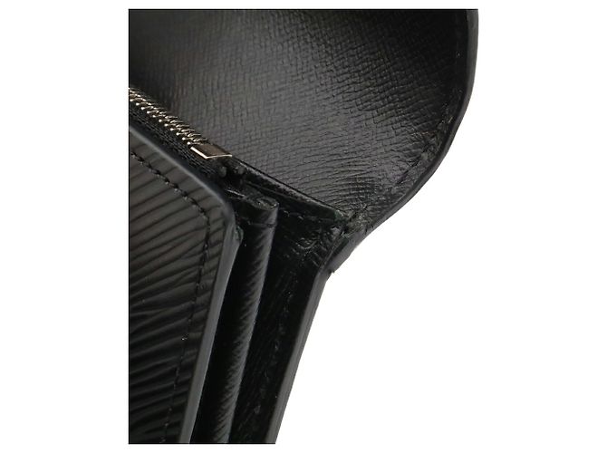 Louis Vuitton Epi Bi-Fold Long Wallet Schwarz - Ansicht 8