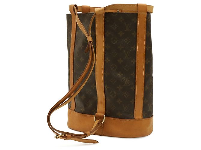 Borsa a Spalla Louis Vuitton Monogram Randonee PM Marrone - vista 3