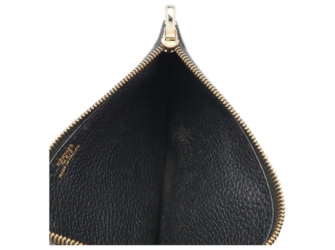 Hermès Cartera larga plegable HERMES Dogon Duo GM Negro - vista 10