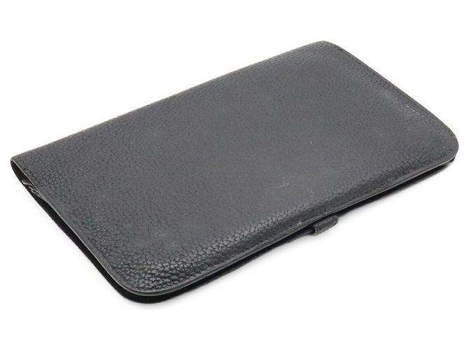 Hermès Cartera larga plegable HERMES Dogon Duo GM Negro - vista 3