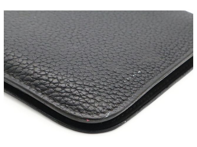 Hermès Cartera larga plegable HERMES Dogon Duo GM Negro - vista 4