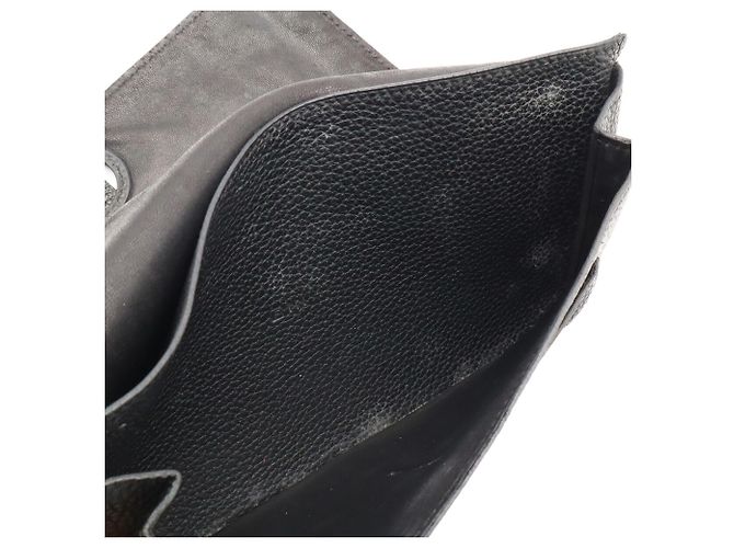 Hermès Cartera larga plegable HERMES Dogon Duo GM Negro - vista 8