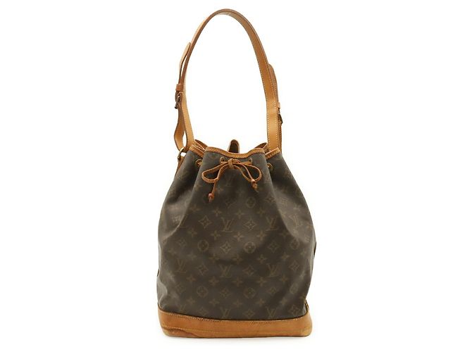 Borsa a Spalla Louis Vuitton Monogram Noe Marrone - vista 2