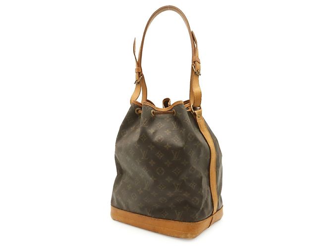 Borsa a Spalla Louis Vuitton Monogram Noe Marrone - vista 3