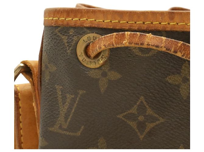 Borsa a Spalla Louis Vuitton Monogram Noe Marrone - vista 5