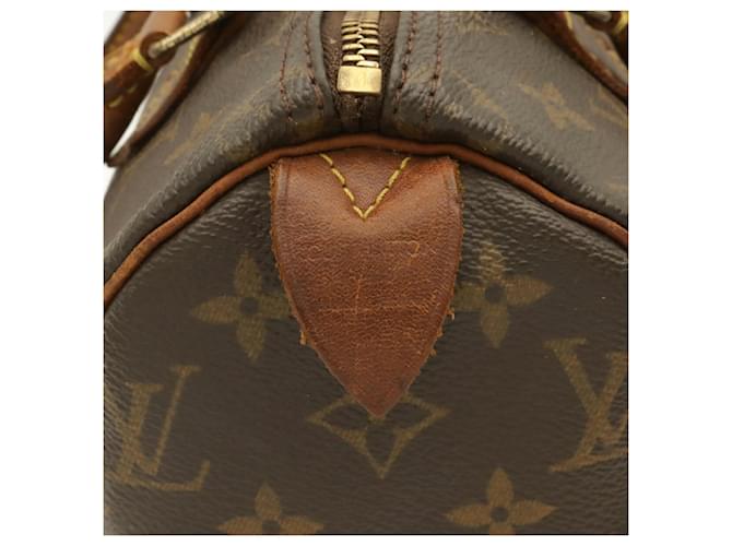 Borsa Louis Vuitton Monogram Speedy 25 Marrone - vista 3