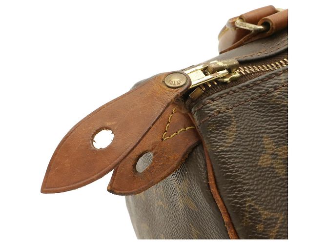 Borsa Louis Vuitton Monogram Speedy 25 Marrone - vista 6