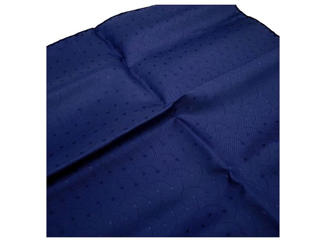 Hermès Pañuelo de seda 100% azul marino Hermes - vista 2