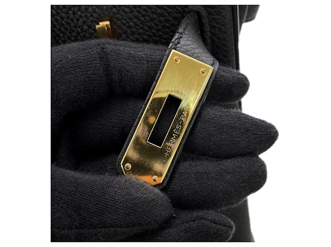 Hermès Borsa Hermes Birkin 30 Nero - vista 12