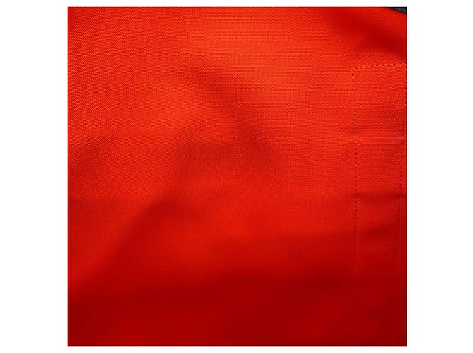 Hermès Bolso Hermes Sac de Pansage Groom Roja Azul marino - vista 10