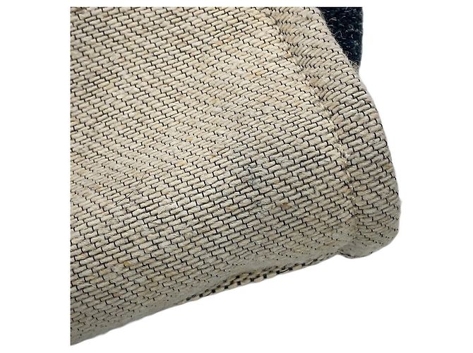 Borsa Tote Chanel Deauville Line Medium Multicolore Beige - vista 6