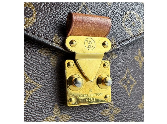 Borsa a Spalla Louis Vuitton Monogram Pochette Metis Marrone Monogramma - vista 10