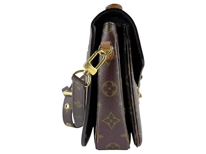 Borsa a Spalla Louis Vuitton Monogram Pochette Metis Marrone Monogramma - vista 2