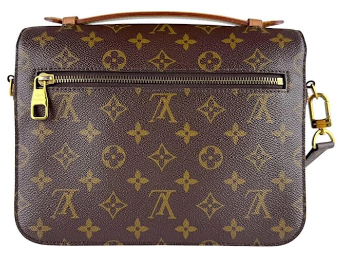 Borsa a Spalla Louis Vuitton Monogram Pochette Metis Marrone Monogramma - vista 3