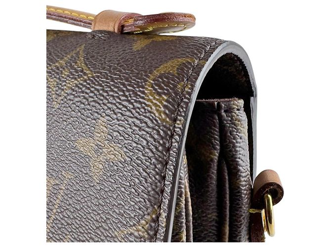 Borsa a Spalla Louis Vuitton Monogram Pochette Metis Marrone Monogramma - vista 5