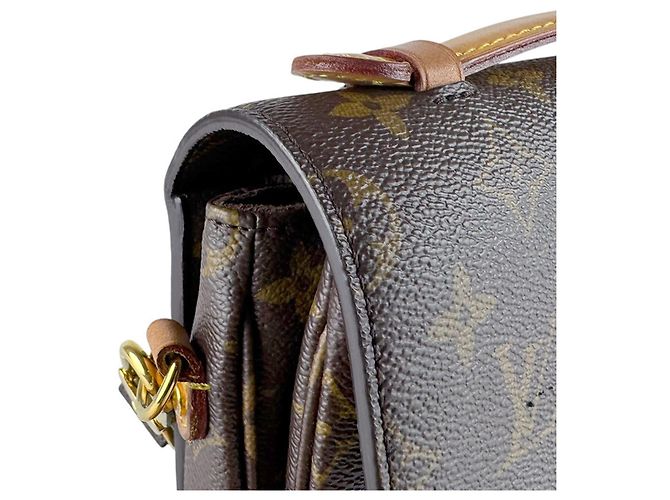 Borsa a Spalla Louis Vuitton Monogram Pochette Metis Marrone Monogramma - vista 6