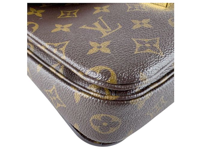 Borsa a Spalla Louis Vuitton Monogram Pochette Metis Marrone Monogramma - vista 8