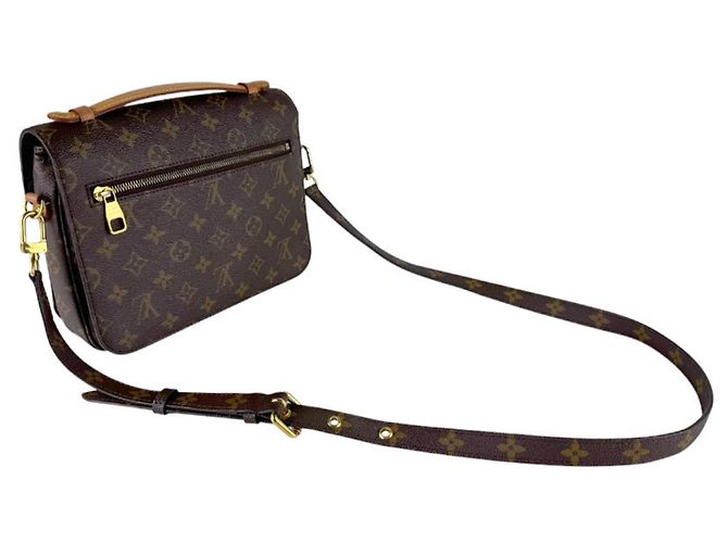 Borsa a Spalla Louis Vuitton Monogram Pochette Metis Marrone Monogramma - vista 9