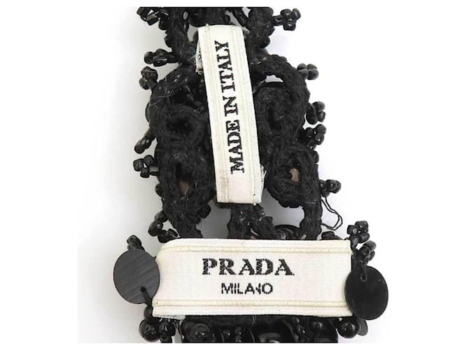 Prada Ohrclips mit schwarzen Perlen - Ansicht 12
