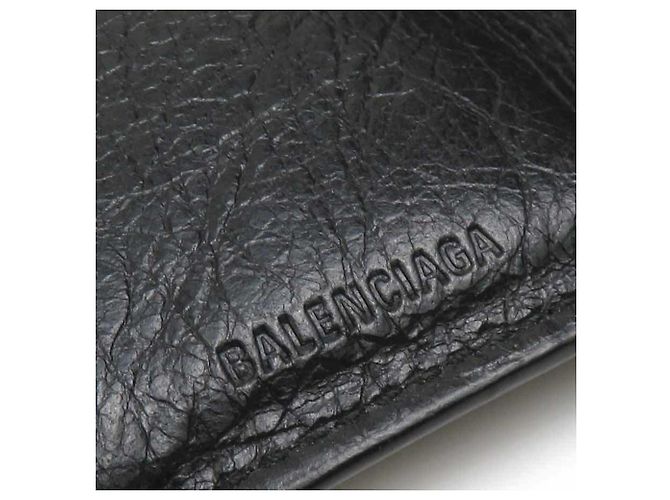 Everyday Cartera tríptico en cuero negro Balenciaga - vista 12