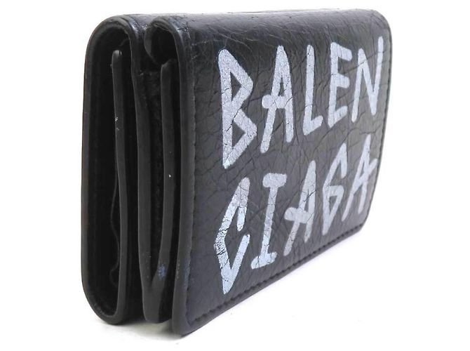 Everyday Cartera tríptico en cuero negro Balenciaga - vista 2