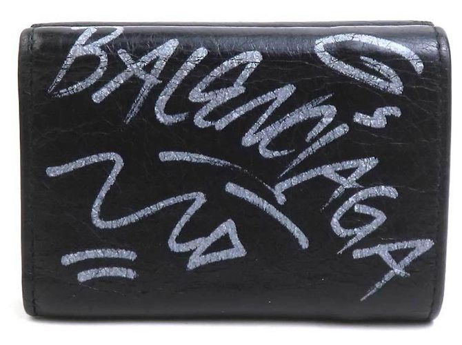 Everyday Cartera tríptico en cuero negro Balenciaga - vista 3